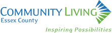 Community Living Essex County logo and words, Inspiring Possibilities